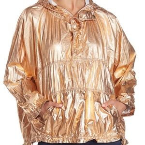 Free People Rose Gold Windbreaker Jacket XS NWT